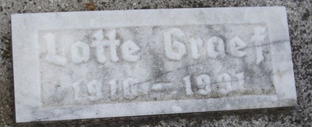 Werder Lotte 1910-1991 Grabstein